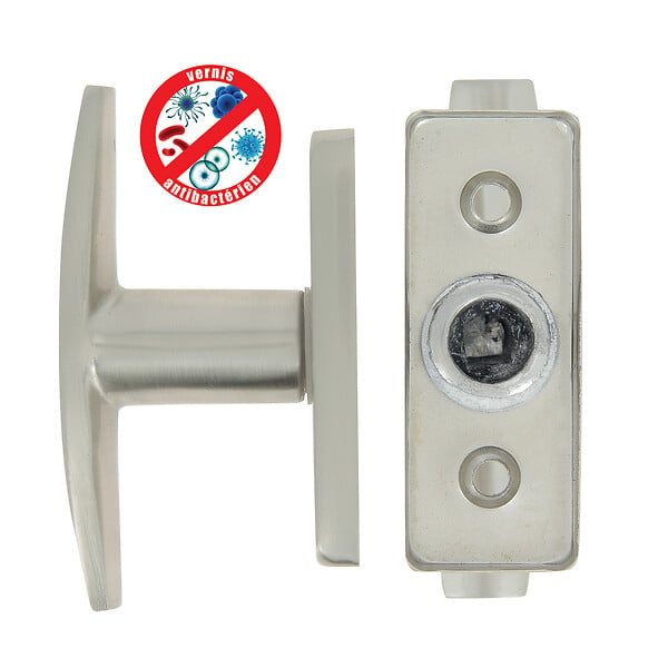 CHRISLIGNE - Cremone alu / platine acier joffrin nickel mat vab - large