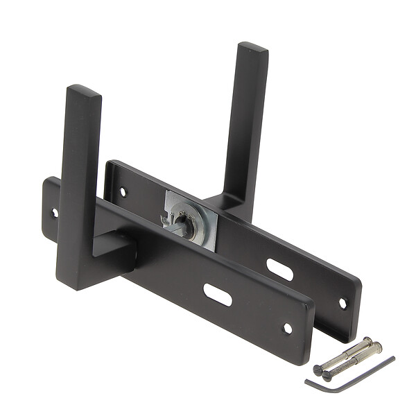 CHRISLIGNE - Ens poig/plaq 195 cle joffrin alu noir mat - large