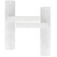 CHRISLIGNE - Ens poig/plaq 195 bdc joffrin alu blanc mat - vignette