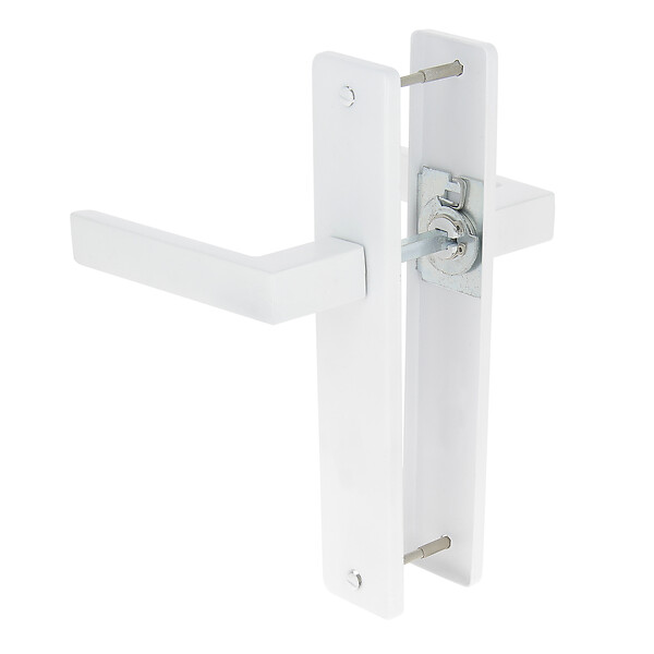 CHRISLIGNE - Ens poig/plaq 195 bdc joffrin alu blanc mat - large