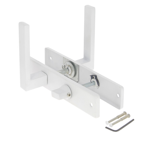 CHRISLIGNE - Ens poig/plaq 195 cddc joffrin alu blanc mat - large