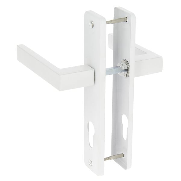 CHRISLIGNE - Ens poig/plaq 195 cyl joffrin alu blanc mat - large