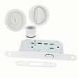 CHRISLIGNE - Kit poig ronde encast serrure cddc zmk blc mat - vignette