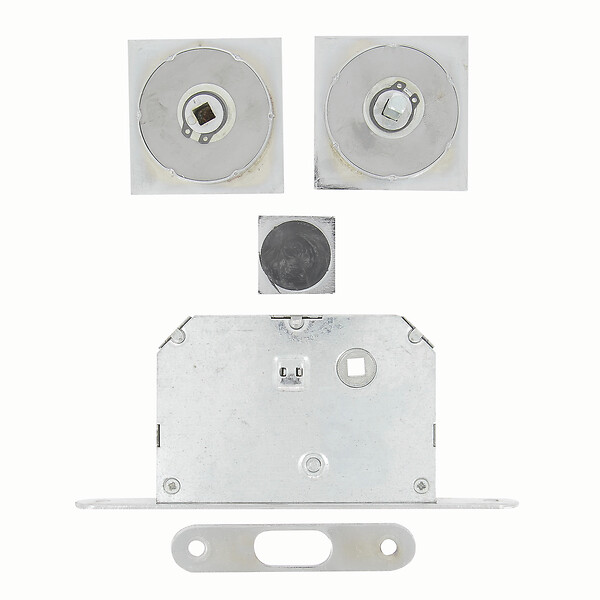 CHRISLIGNE - Kit poig carre encast serrure cddc zmk nickele - large