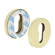 CHRISLIGNE - 2 rosaces adhesives d.45 cylindre laitonne - vignette