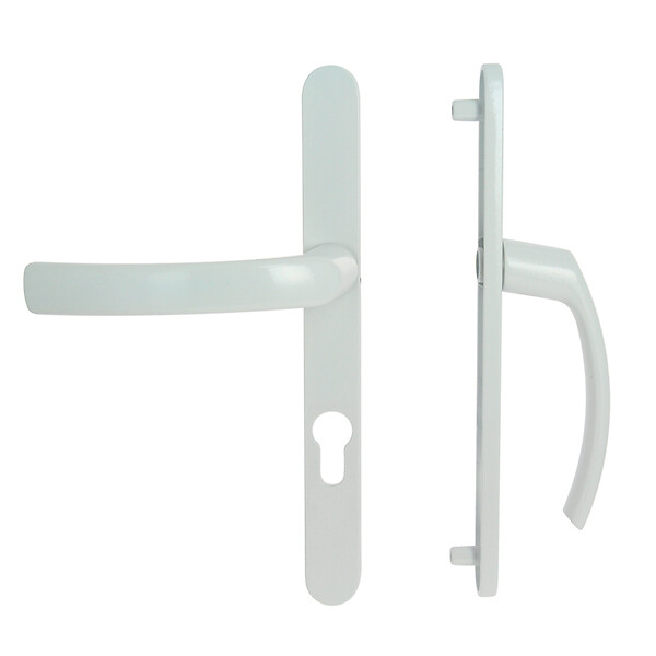 CHRISLIGNE - Ens /plaq etroite cyl avec pilier zamak blanc - large