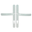 CHRISLIGNE - Ens/plq etr 24mm cyl 1col racc pilier zamak blc - vignette
