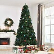 HOMCOM - Sapin de Noël artificiel Ø 120 x 240H cm 1499 branches épines imitation Nordmann grand réalisme vert - vignette