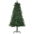 HOMCOM - Sapin de Noël artificiel Ø 75 x 150H cm 454 branches épines imitation Nordmann grand réalisme vert - vignette