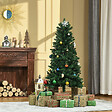 HOMCOM - Sapin de Noël artificiel Ø 75 x 150H cm 454 branches épines imitation Nordmann grand réalisme vert - vignette