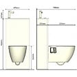 GODART - Pack WC suspendu avec lave-mains intégré + abattant frein de chute - vignette