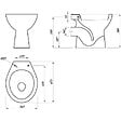 GODART - Cuvette WC à alimentation indépendante sortie horizontale Atlas - vignette