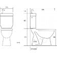 GODART - Pack wc surélevé sortie verticale avec lave mains - vignette