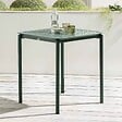 OVIALA - Table carrée de terrasse (70x70cm) vert foncé - Almada - vignette