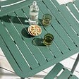 OVIALA - Table carrée de terrasse (70x70cm) vert foncé - Almada - vignette