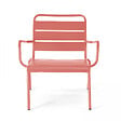 OVIALA - Fauteuil de jardin bas relax acier argile - Palavas - vignette
