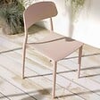 OVIALA - Lot de deux chaises en polypropylène rose - Sofia - vignette