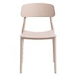 OVIALA - Lot de deux chaises en polypropylène rose - Sofia - vignette