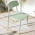 OVIALA - Lot de deux chaises en polypropylène vert menthe - Sofia - vignette
