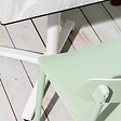 OVIALA - Lot de deux chaises en polypropylène vert menthe - Sofia - vignette