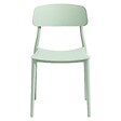 OVIALA - Lot de deux chaises en polypropylène vert menthe - Sofia - vignette