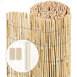 VOUNOT - Canisse en roseau renforcée Brise vue naturel avec attaches de fixation 90x600cm - vignette