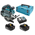 MAKITA - Scie circulaire à métaux Ø 136 mm  2x5Ah 18VLXT ®DCS552RTJ en MAKPAC - vignette