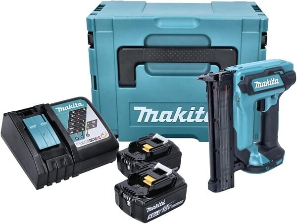 MAKITA - Cloueur LXT -  - avec 2 batteries 18V 5.0Ah - chargeur - MakPac - DFN350RTJ - large