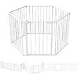 VOUNOT - Barriere de securite cheminee pliable 3.75M 6 panneaux blanc - vignette