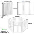VOUNOT - Barriere de securite cheminee pliable 3.75M 6 panneaux blanc - vignette