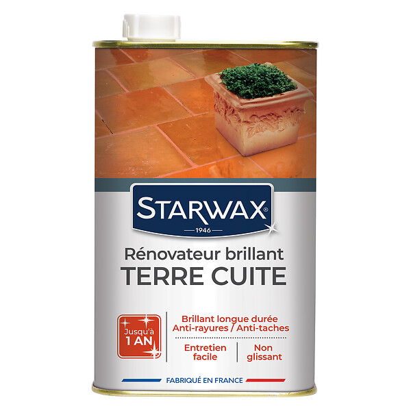 STARWAX - Rénovateur brillant protecteur Tomettes-Terre cuite - 1L - large