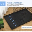 PAWHUT - Cage de transport pour chien pliable - 2 portes verrouillables - plateau amovible - dim. 121L x 77l x 82H cm - acier ABS noir - vignette