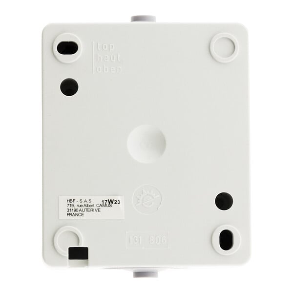 ZENITECH - Double interrupteur va et vient 10A IP54 - noir - Aquae - Zenitech - large