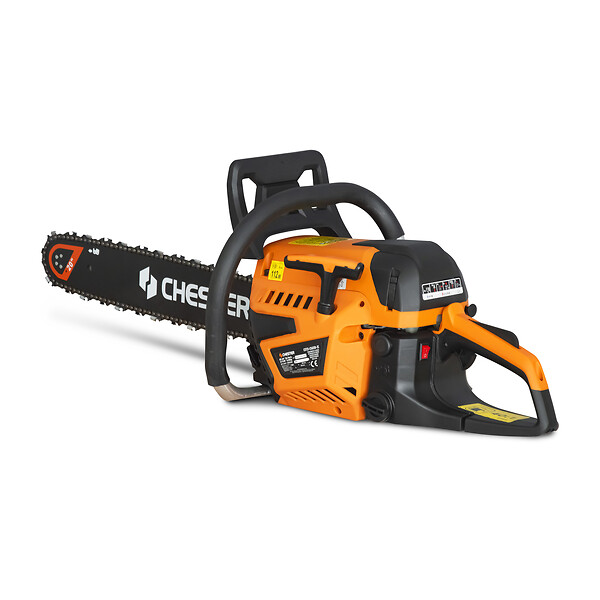 CHESTER - Tronçonneuse thermique 65 cm³ - guide 50cm - 2 chaînes - large