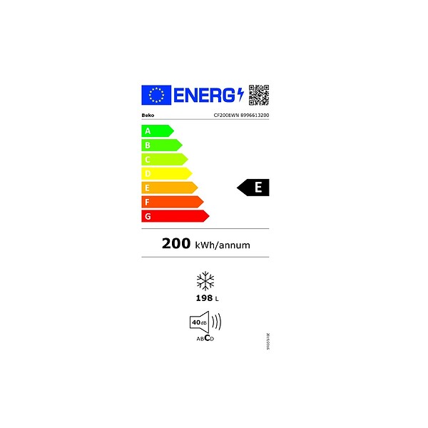 BEKO - Congélateur Coffre 90.5cm 198l - CF200EWN - large