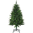 HOMCOM - Sapin de Noël artificiel avec 310 branches, support en acier, arbre de Noël artificiel avec socle pliable en acier, hauteur 120 cm, vert - vignette