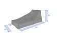 HESPERIDE - Housse pour transat Hambo gris - 235 x 90 x 60 cm - Hespéride - vignette