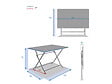 HESPERIDE - Table de jardin rectangle Greensboro 110 x 70 cm Ambre - Hespéride - vignette