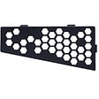 U-TILE - Etagère de douche en acier inox noir 26,2 x 12/7 cm x 2 mm - Rectangulaire design Hexagone - fixation sans perçage - vignette
