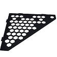 U-TILE - Etagère de douche en acier inox noir 20,4 x 20,4 cm x 2 mm - Pentagone design Hexagone - fixation sans perçage - vignette