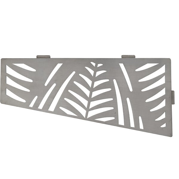U-TILE - Etagère de douche en acier inox 26,2 x 12/7 cm x 2 mm - Rectangulaire design Jungle - fixation sans perçage - large