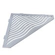 U-TILE - Etagère de douche en acier inox 20,4 x 20,4 cm x 2 mm - Pentagone design Aqua - fixation sans perçage - vignette