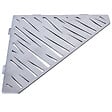 U-TILE - Etagère de douche en acier inox 20,4 x 20,4 cm x 2 mm - Pentagone design Tiger - fixation sans perçage - vignette