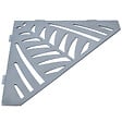 U-TILE - Etagère de douche en acier inox 20,4 x 20,4 cm x 2 mm - Pentagone design Jungle - fixation sans perçage - vignette