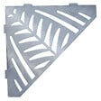 U-TILE - Etagère de douche en acier inox 20,4 x 20,4 cm x 2 mm - Pentagone design Jungle - fixation sans perçage - vignette