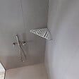 U-TILE - Etagère de douche en acier inox 20,4 x 20,4 cm x 2 mm - Pentagone design Jungle - fixation sans perçage - vignette