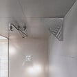 U-TILE - Etagère de douche en acier inox 20,4 x 20,4 cm x 2 mm - Pentagone design Jungle - fixation sans perçage - vignette