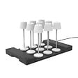 LUMISKY - 9 Lampes de table EMILY Blanc + base de chargement - vignette