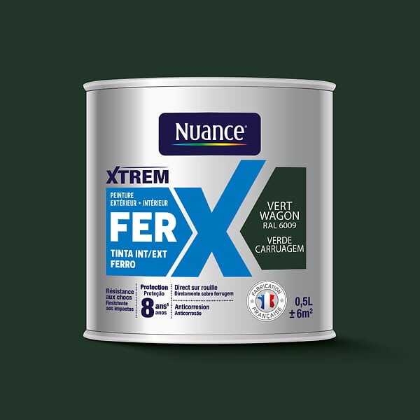 NUANCE - Peinture fer vert wagon SAT 0.5L - large