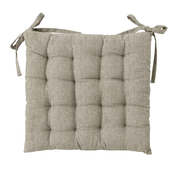 MODE DE VIE - Galette piquée Romeo - Coton et polyester - Naturel - 40x40cm - large